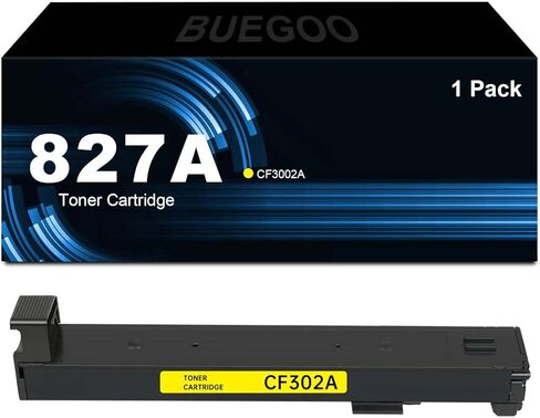 Buegoo 827a CF302A خرطوشة الحبر الأصفر متوافق مع 827A CF302A الحبر لتدفق المؤسسة MFP M880 M880Z M880Z+ Printer | 32000 صفحة ، 1 حزمة in Kuwait