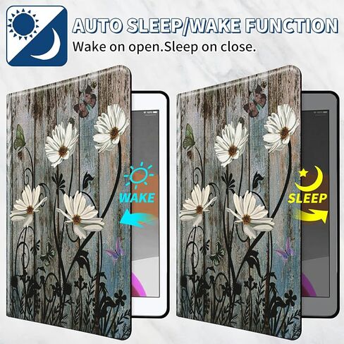 بالنسبة إلى IPAD Pro 11 Inch Case 2024 (M4) 360 ، فإن الدقة التناوب ، غطاء ذكي مع Auto Wake/Sleep Case لـ iPad Pro 11 Inch 5th Generation 2024 - Floral Flower in Kuwait