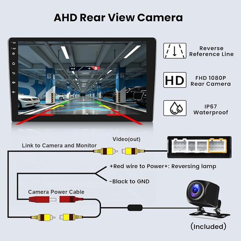 Hikity Android Car Stereo لـ Toyota Sienna 2004-2010 Radio 2+64g 9 بوصة شاشة اللمسات Carplay Android Auto Support WiFi Bluetooth FM EQ Camera in Kuwait