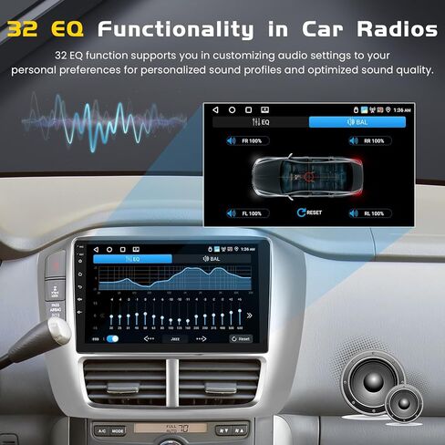 4+64g inefala لـ Honda Pilot 2006-2008 Android Car Radio Stereo مع Carplay Android Auto ، شاشة لمس عالية الدقة 9 بوصة مع GPS wifi BT5.0 FM/RDS 32EQ SWC Camera Camera Camer in Kuwait