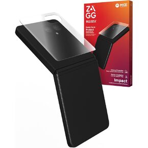 ZAGG Fusion Curve Motorola Razr+ (2024) Screen Protector - Flexible Hybrid Polymer, Unbreakable, Recycled Materials, High-Definition Clarity, Easy Application