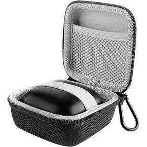 Linkidea Earbuds Case Compatible with Beats Powerbeats Pro Bluetooth Ear Buds, Replacement Hard Shell Travel Carrying Bag with Cable Storage (Black)