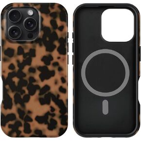 for iPhone 16 Pro Max Case Design Strong Magnetic Cute Slim [Compatible with MagSafe] Wireless Charging Phone Case 2 in 1 Shockproof Heavy Duty Protection Cover 6.9",Turtle Shell