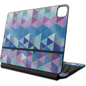 Glossy Glitter Skin Compatible with Apple Magic Keyboard for iPad Air 11-inch (M2) 2024 - Purple Kaleidoscope - 3M Vinyl Protective Decal Cover - Easy to Apply | Crafted in The USA by MightySkins