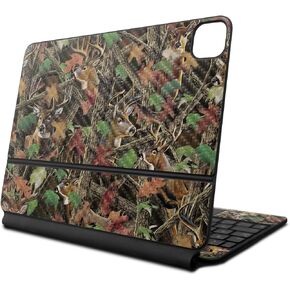 Carbon Fiber Skin Compatible with Apple Magic Keyboard for iPad Air 11-inch (M2) 2024 - Buck Camo - Premium 3M Vinyl Protective Wrap Decal Cover - Easy to Apply | Crafted in The USA by MightySkins