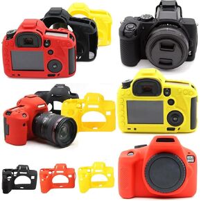 Camera Case for Nikon D3300/D3400, Soft Silicone Protective Cover Housing Rubber Body Skin for Nikon D3300/D3400 Digital SLR Camera Bag Red