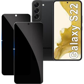 Lyphpe【2 Pack Privacy Screen Protector for samsung galaxy S22 9H Tempered Glass Anti-Spy Private Film Compatible for Samsung S22 Case Friendly