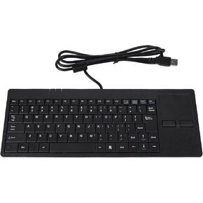 Wired Keyboard with Touchpad, 86 Key Portable Scissors Foot Structure, 1.4 M USB Cable, Keyboard for Notebook Desk Computer