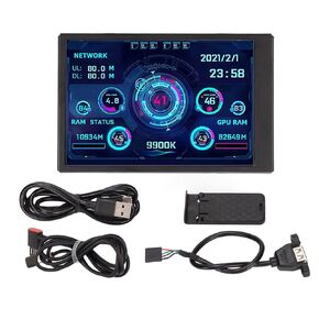 3.5in IPS USB Mini Screen AIDA64 PC CPU Data Monitor PC Sensor Panel Display Temperature Monitor Computer Temp Monitor