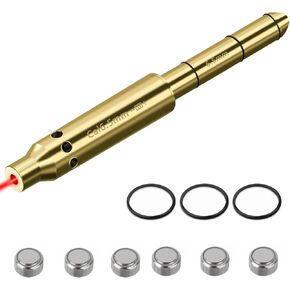 Cal. 9mm/38spl/.357MAG 223Rem .17HMR/.177CAL .22LR/30-30/6.5mm/Cal.25mm/Cal.127mm/cal.7mm/2436mm Special Red Laser Boresighter Laser Bore Sight with 6 Batteries