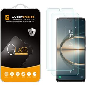 (2 Pack) Supershieldz Designed for TCL 30 V 5G Tempered Glass Screen Protector, Anti Scratch, Bubble Free