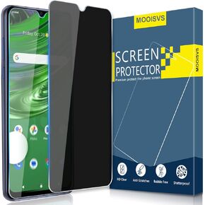 [2Pack for Cricket Outlast Privacy Tempered Glass Screen Protector, Ultra HD Tempered Glass Film, Anti-Spy, 9H Hardness, Anti-Scratch, Bubble Free