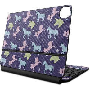 Carbon Fiber Skin Compatible With Apple Magic Keyboard for iPad Air 11-inch (M2) 2024 - Unicorn Dream - Premium 3M Vinyl Protective Wrap Decal Cover - Easy To Apply | Crafted in the USA by MightySkins
