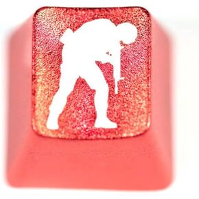 GGN keycaps Metallic OEM Profile Key Caps Mechanical Keyboards Compatible for Cherry MX Kailh Outemu and Content Switches(Red) (Bend Over)