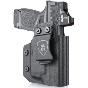 Hellcat TLR6 Holster, IWB Kydex Holster Optic Cut Fit: Springfield Armory Hellcat w/ TLR6, Inside Waistband Conceal Carry Holster Hellcat TLR-6, Adj. Can & Posi-Click Retention, Right/Left Hand