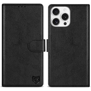 ZZXX for iPhone 16 Wallet Case with [RFID Blocking] Card Slot Kickstand Magnetic Closure Leather Flip Fold Protective Phone Case for iPhone 16 Case Wallet(Blue-6.1 inch)