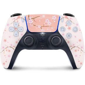 TACKY DESIGN PS5 Japanese Cherry Blossom Skin for PS5 CONTROLLER SKIN, Vinyl 3M Stickers ps5 controller cover Decal Full wrap ps5 skins