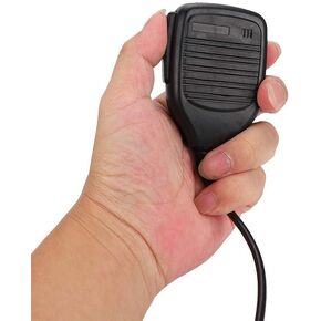 PTT Mini Handheld Microphone Microphone Speaker,UV3R Handheld Mic Speaker Microphone for for Yaesu Two Way Radio Walkie Talkie