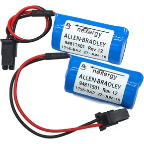 2Pack 1756-BA2 3V Replacement for Allen Bradley 1756-BA2 BR2/3A-AB 1745-B1