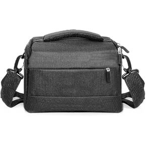 Compact Camera Bag – Stylish, Shockproof, Versatile Shoulder Case for Men/Women DSLR, Mirrorless, and Digital Cameras (Canon/Nikon/Sony/Fuji) - Black