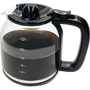 12 كوبًا بديلًا بديلًا من القنينة الزجاجية متوافقة فقط مع سلسلة Ninja Coffee Maker CE251 CE250 CE200 CE200C CE201 CE201C Series ، Ninja Carafe Part No. # XGLSLID200