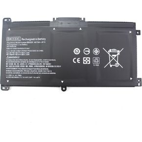 BK03XL Laptop Battery Compatible with HP Pavilion x360 14 14m 14-ba000 14m-ba000 14-ba036tx 14m-ba011dx HSTNN-LB7S HSTNN-UB7G 916366-421 916366-541[11.55V 41.7Wh]