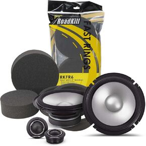 Alpine S2-S65C, S Series 6.5" 2-Way Hi-Res Speakers + Foam Baffle Kit Bundle