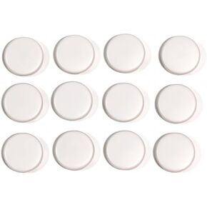 Arcade Stick Replacement Button Caps for Mechanical PushButtons, for Kailh/Cherry/TTC/Akko Switches Caps, Arcade Button Accessories (Transparent White Caps 12pcs 20.2mm + 1pcs 25.3mm)