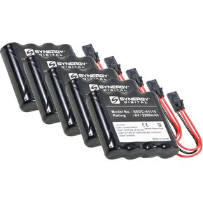 Synergy Digital Door Lock Batteries, Compatible with Stanley Security Systems VPDBB Door Lock, (Alkaline, 6V, 2200 mAh), Combo-Pack Includes: 5 x SDDC-A1119 Batteries