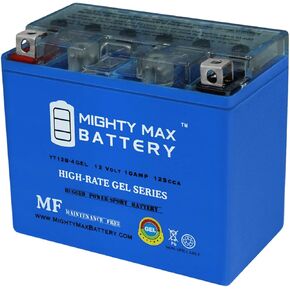 Mighty Max Battery YT12B-4 صيانة بطارية دراجة نارية خالية من الهلام