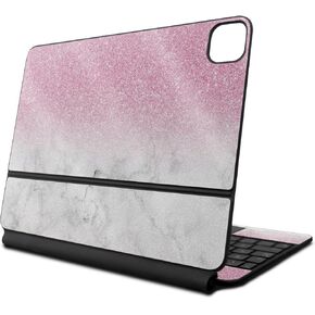 Glossy Glitter Skin Compatible with Apple Magic Keyboard for iPad Air 11-inch (M2) 2024 - Marble Glitz - Premium 3M Vinyl Protective Decal Cover - Easy to Apply | Crafted in The USA by MightySkins