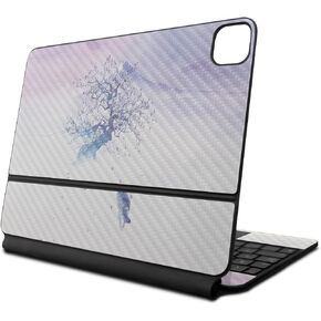 Carbon Fiber Skin Compatible with Apple Magic Keyboard for iPad Air 11-inch (M2) 2024 - Long Way to Fuji - Premium 3M Vinyl Protective Decal Cover - Easy to Apply | Crafted in The USA by MightySkins