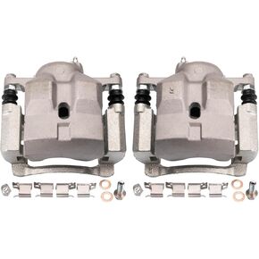 TRQ Front Brake Caliper Set Compatible with 2011-2016 Lexus CT200h 2010-2018 Toyota Prius 2012-2015 Prius Plug-In 2018 Prius Prime