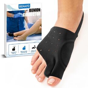 Bunion Corrector for Overlapping big Toes,Big Toe Straightener,Bunion Splint,Bunion Pads for Bunion Relief,Hallux Valgus Pain Relief,Comfortable & Breathable for Women & Men.