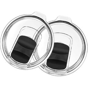 2-Pack Magnetic 20 oz YETI Tumbler Lids – Spill-Proof Replacement Cover for Yeti Rambler, 10/24 oz Cups, Leak-Resistant, BPA-Free, Dishwasher Safe (20 Oz Replacement)