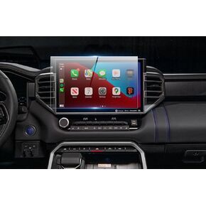 SATIS Screen Protector Compatible with 2022+ Tundra/2023 Sequoia Audio Multimedia 14-inch Touchscreen，Anti Scratch,Bubble Free,9H Hardness Tempered Glass
