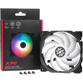 Vento 120 Argb Computer Case Fan 120mm Rifling Bearing 23dba Fan Noise 1200 دورة في الدقيقة 2 سنة ضمان