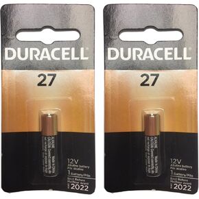DURACELL 2X MN27 Alkaline 12V Battery G27A, A27, GP27A Key Fobs Remotes