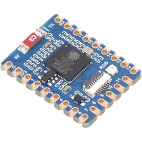 waveshare ESP32-S3 Mini Development Board Based on ESP32-S3FH4R2 Dual-Core Processor,2.4GHz Wi-Fi and Bluetooth LE Support,240MHz Running Frequency