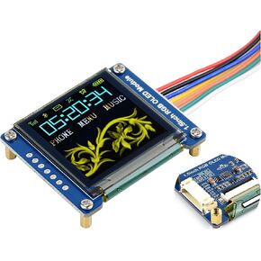 1.5inch RGB OLED Display Module 128×128 Pixels, 65K RGB Display Colors, SPI Interface Compatible with Raspberry Pi 5/ Pi 4B/ Pi 3B+ Pi3B/ Pi Zero/Pi Zero 2W/Arduino/STM32, etc.