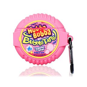 Cute Case Cover Compatible with AirPods Pro/Pro 2nd with Carabiner Keychain Hook,Funny Unique 3D Soft Silicone Shockproof Protective Skin Case Cover for Airpod Pro/Pro 2nd Case-Bubble Gum