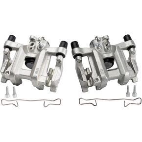 TRQ Rear Brake Caliper Set Compatible with 2016-2019 Honda Civic