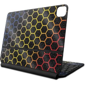 لامع الجلد اللامع المتوافقة مع لوحة مفاتيح Apple Magic لـ iPad Air 11 بوصة (M2) 2024 - قرص العسل الأساسي - غطاء ملصق الواقي فينيل 3M - سهل التطبيق | مصنوع في الولايات المتحدة الأمريكية من قبل Mayyskins