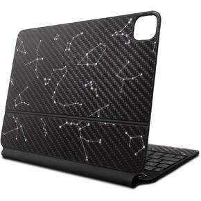 Carbon Fiber Skin Compatible with Apple Magic Keyboard for iPad Air 11-inch (M2) 2024 - Constellations - Premium 3M Vinyl Protective Decal Cover - Easy to Apply | Crafted in The USA by MightySkins