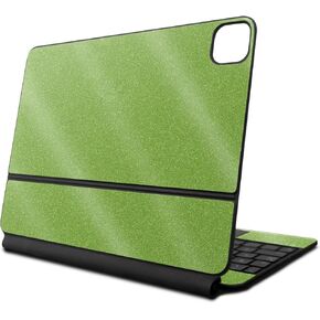 Glossy Glitter Skin Compatible With Apple Magic Keyboard for iPad Air 11-inch (M2) 2024 - Solid Lime Green - Premium 3M Vinyl Protective Decal Cover - Easy To Apply | Crafted in the USA by MightySkins