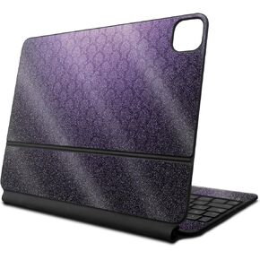 Glossy Glitter Skin Compatible with Apple Magic Keyboard for iPad Air 11-inch (M2) 2024 - Antique Purple - Premium 3M Vinyl Protective Decal Cover - Easy to Apply | Crafted in The USA by MightySkins