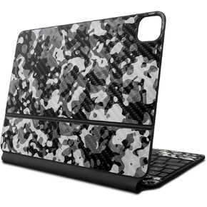 Carbon Fiber Skin Compatible with Apple Magic Keyboard for iPad Air 11-inch (M2) 2024 - Black Modern Camo - Premium 3M Vinyl Protective Decal Cover - Easy to Apply | Crafted in The USA by MightySkins