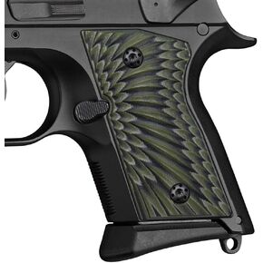 Cool Hand G10 Grips for CZ 2075 RAMI, Black Gun Grips Screws Included, Mid Aggressive Sunburst Texture, Work on The Decocker Version, 3/20'' Thin