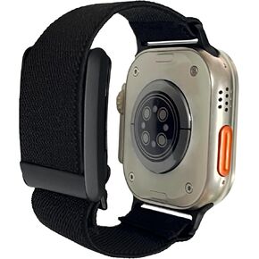 Hybrid Band for Whoop & Apple Watch Combo Band - Stretchy Nylon Hybrid Strap Compatible with Apple Watch & Whoop 4.0 Band, Breathable and Comfort