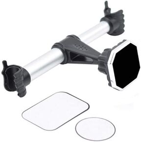 Car Headrest Mount Holder Back for Seat Headrest Magnetic Holder Mount Mobile Ph, Silverr